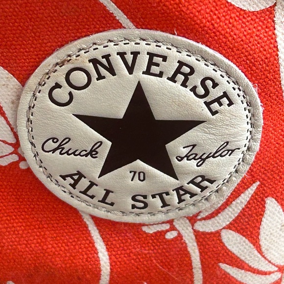 Converse Chuck Taylor 70 High Summer Spirit Bright Poppy High-Tops Size 10 - Picture 4 of 11